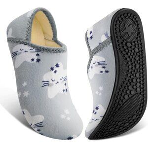 〽️Women's Grey Stars ATHMILE House Slippers Barefoot Slipper Socks Indoor Shoes
